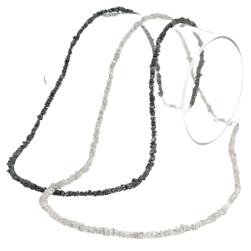 Raw Diamonds White Necklace