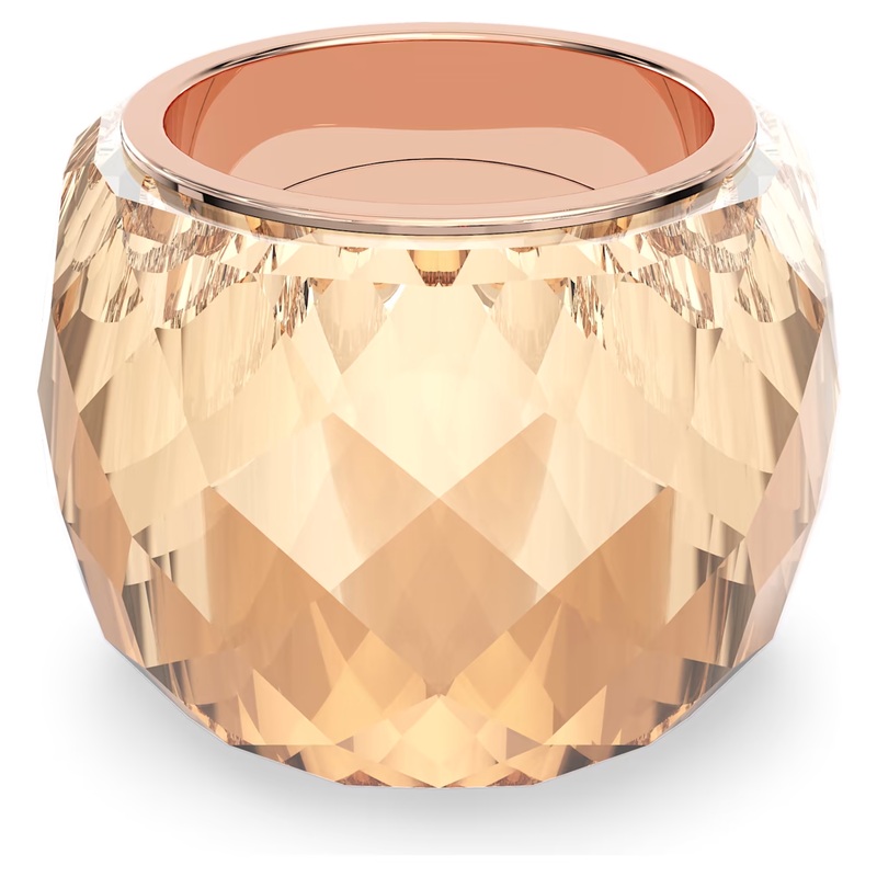 Swarovski Nirvana Ring Gold Tone Rose Gold-Tone Finish 55