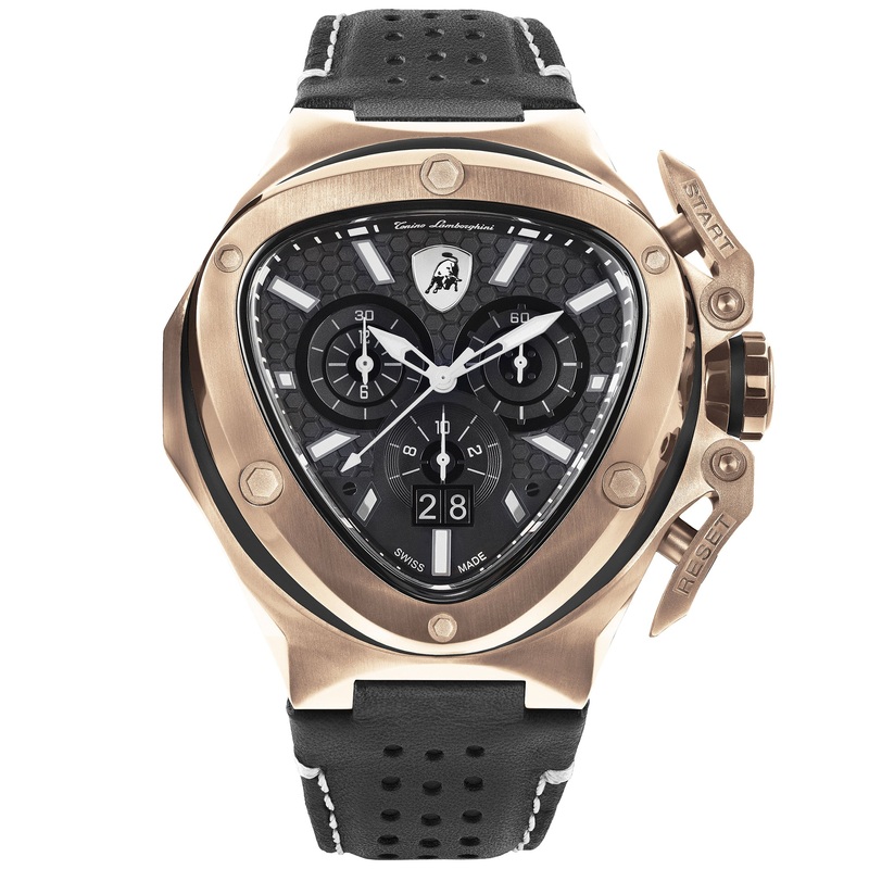 Tonino Lamborghini T9XD-RG Men's Black Spyder X Watch