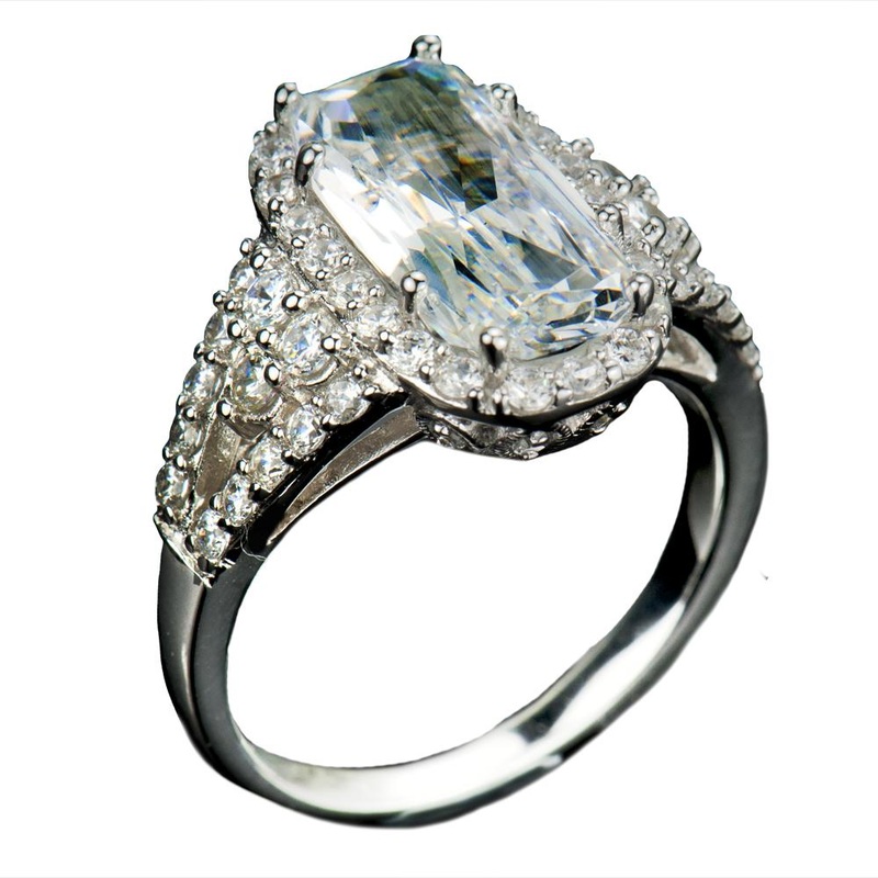 Glacier Rhodium Ring 5