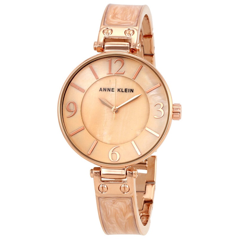 Anne Klein Blush Mother of Pearl Dial Ladies Watch 2210BMRG
