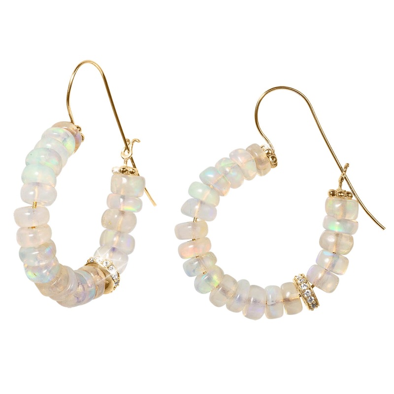 Ritz Opal Hoop Earrings