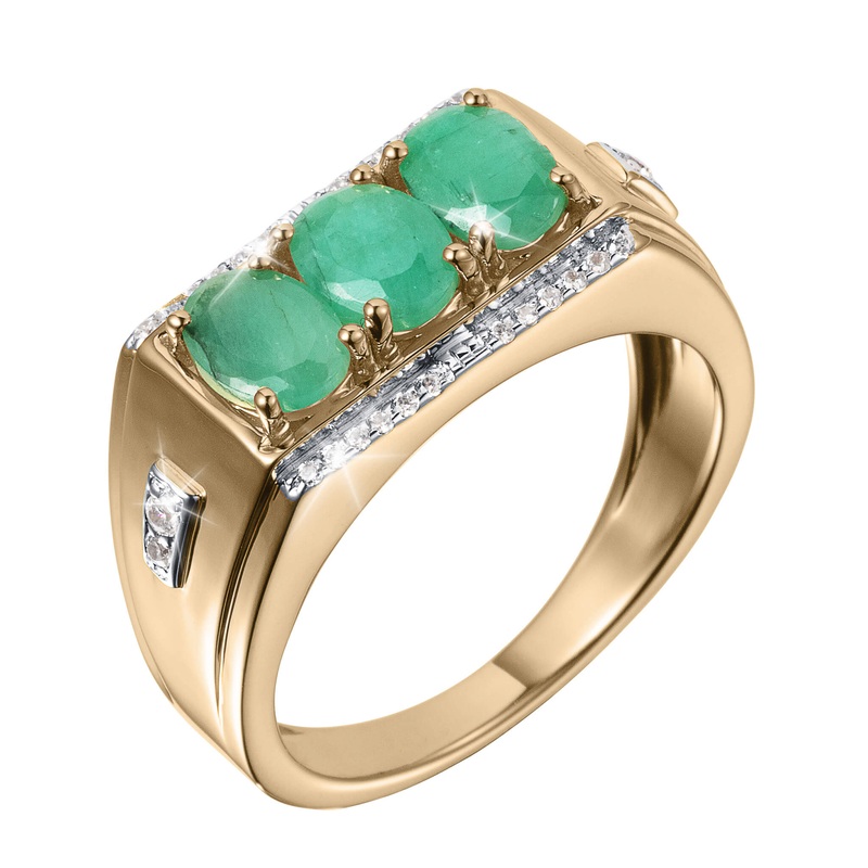 Apex Emerald Men's Ring 9