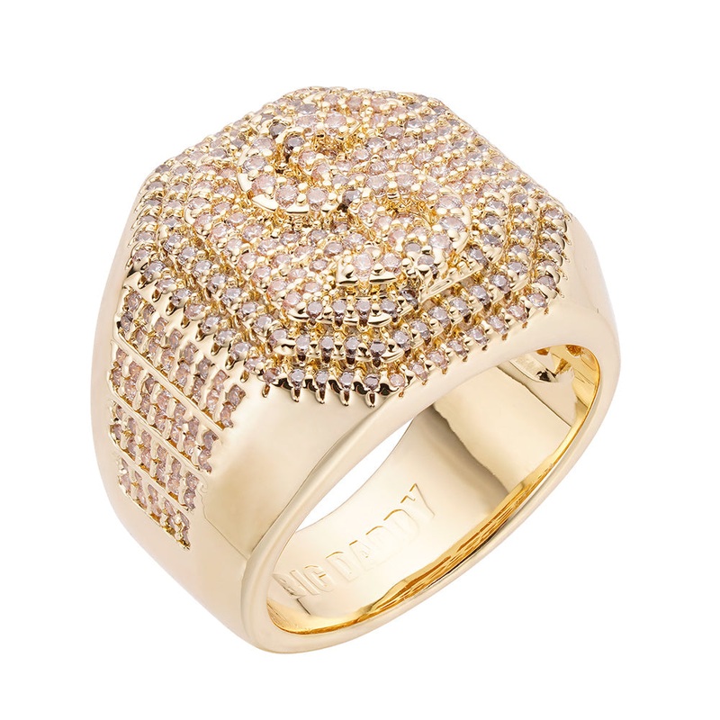 Big Daddy Dollar Sign Iced Out Ring 8
