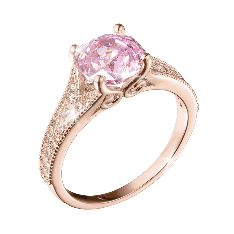 Enchanted Rose Pink Ladies Ring 5