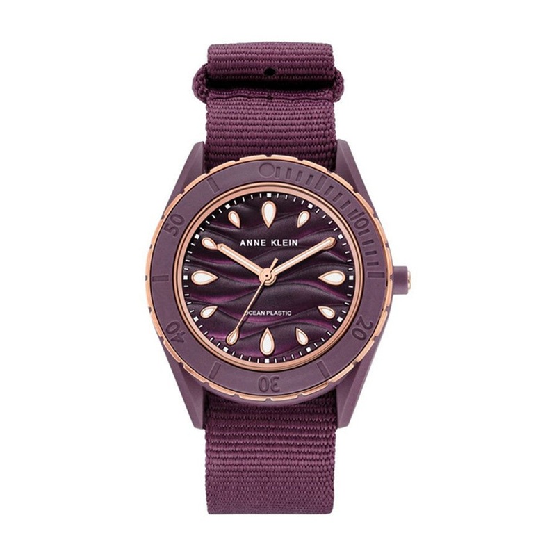 Anne Klein Ladies Watch AK/4016RGPR 32 Purple Stainless Steel