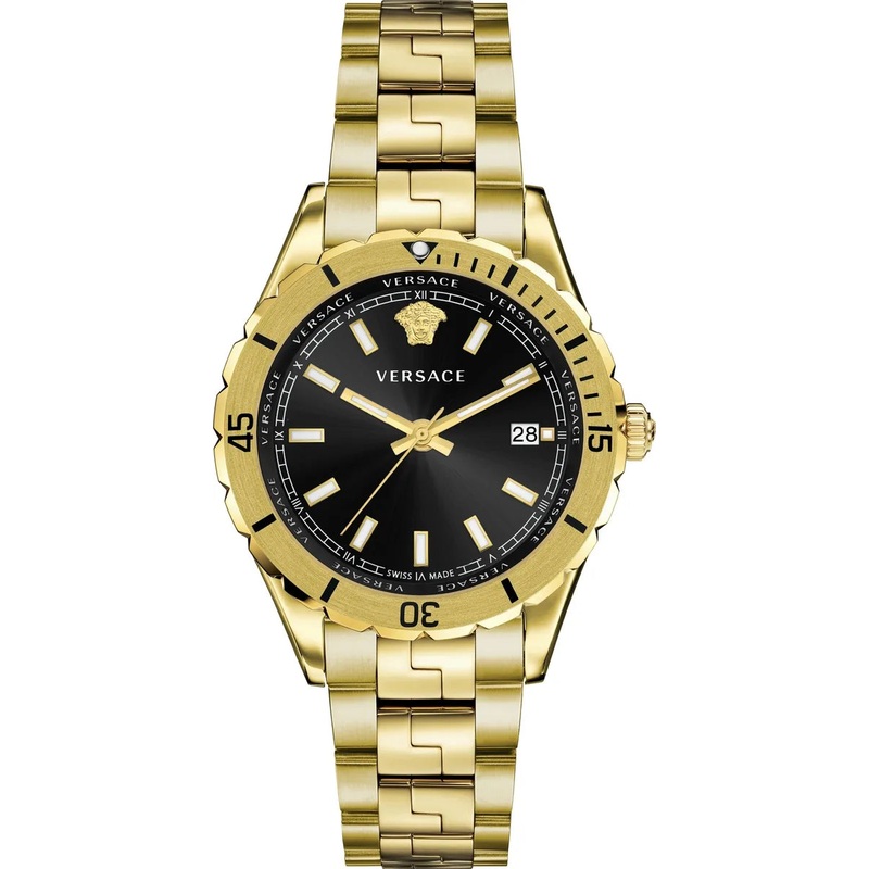 Versace Men's Watch Hellenyium 42mm Gold Bracelet VE3A00820