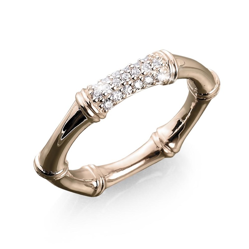 Bamboo Rose Gold Ring 5