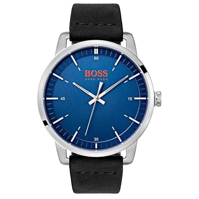 Hugo Boss Stockholm Analogue Blue Dial Men's Watch 1550072 44 Blue Stainless Steel