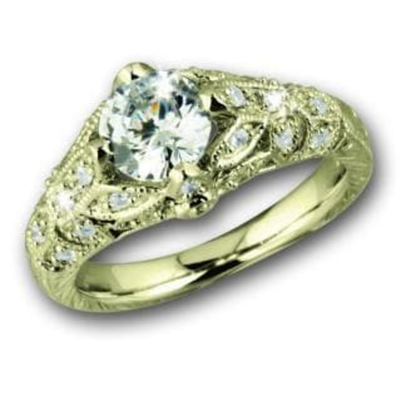 Floral Vine Ring Gold 7