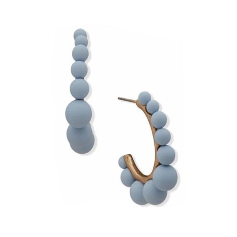 LONNA & LILLY JEWELRY 15G00158 PIERCED EARRING Blue Titanium PIERCED EARRING