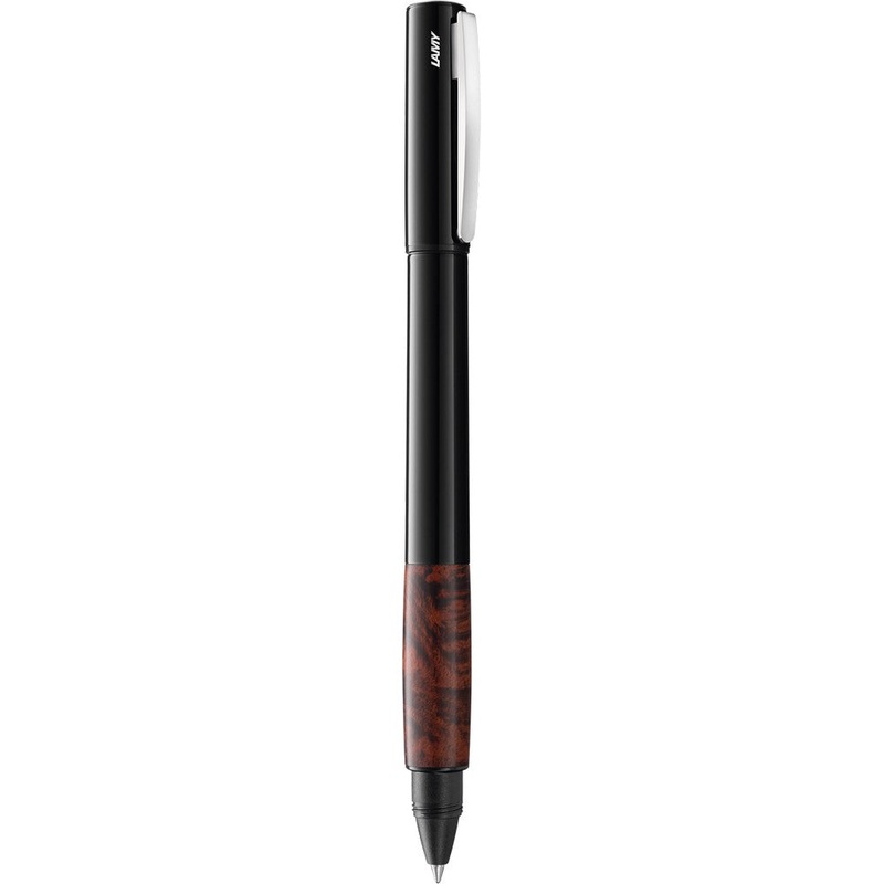 Rollerball Pen LAMY accent brillant-by black,brown M 63 wood