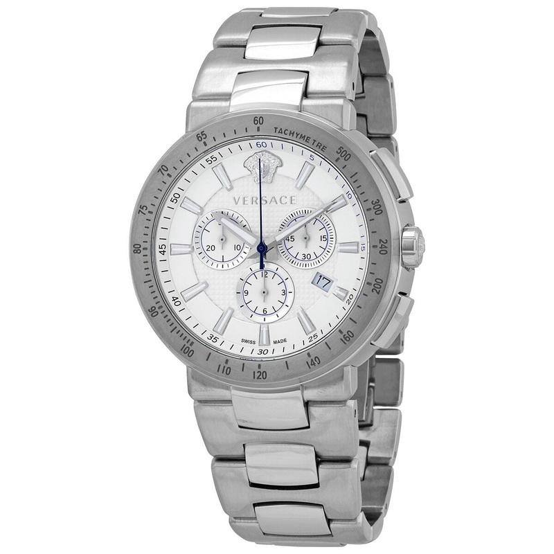 Versace Mystic Sports Chronograph Quartz White Dial Men's Watch VFG090013