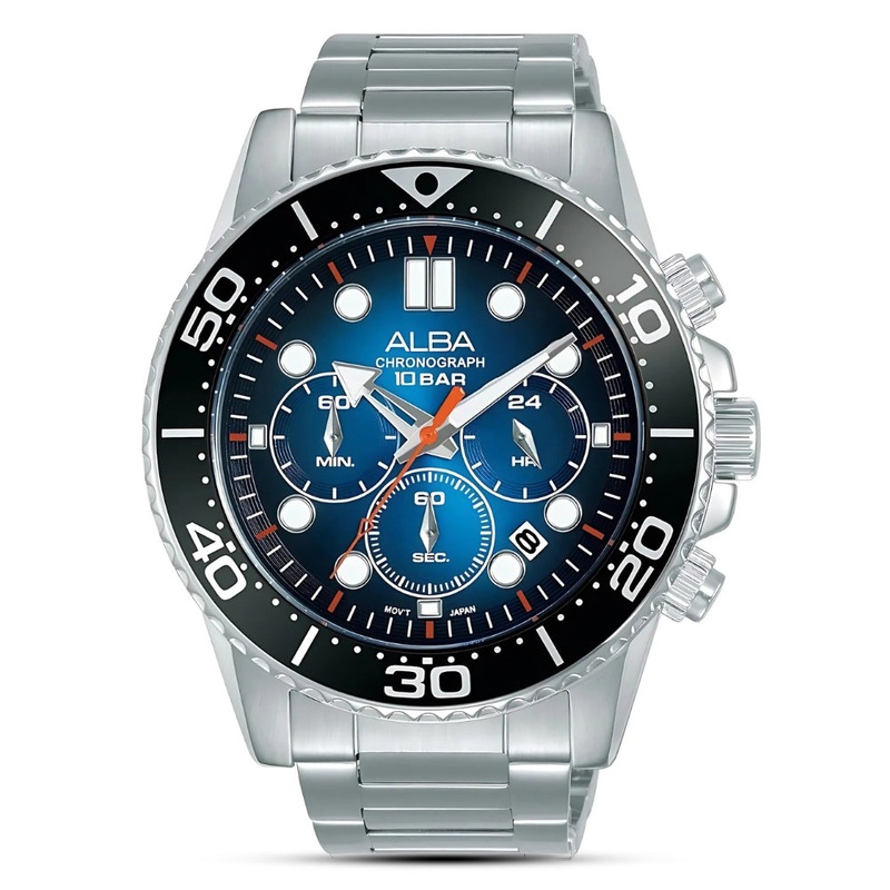 ALBA CHRONOGRAPH BLUE DIAL MEN'S WATCH | AT3H99X