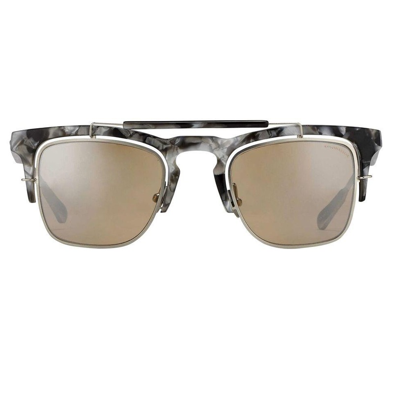 Kris Van Assche Sunglasses D-Frame Black and Orange