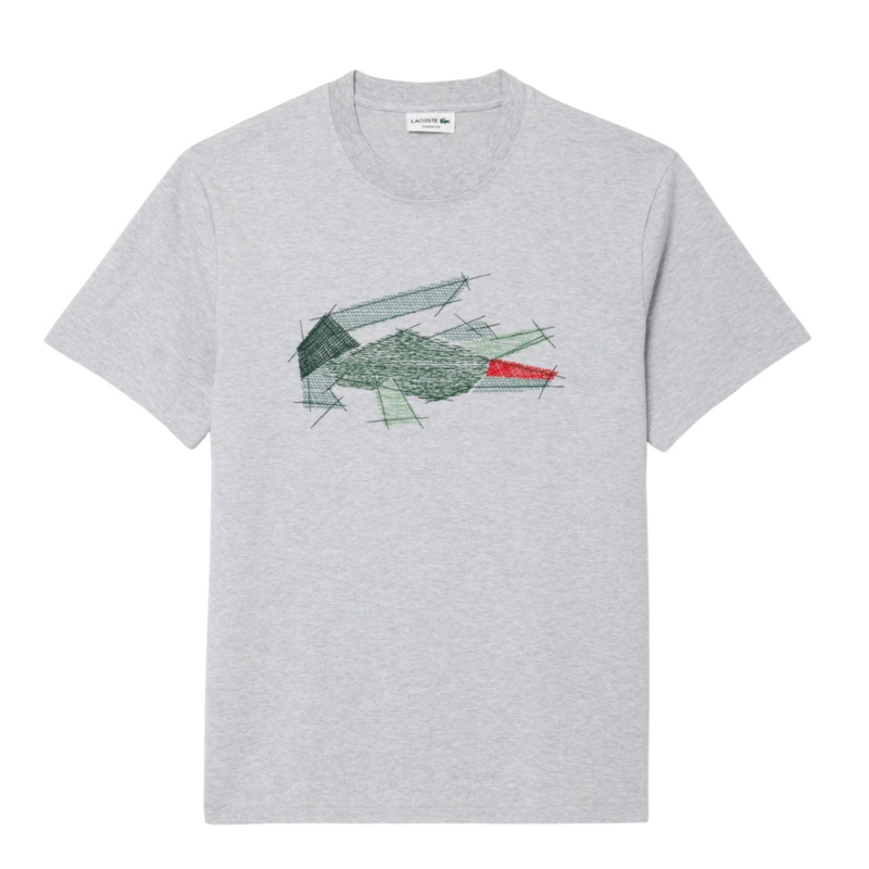 Lacoste Round Neck Grey T-Shirt - 3603 M