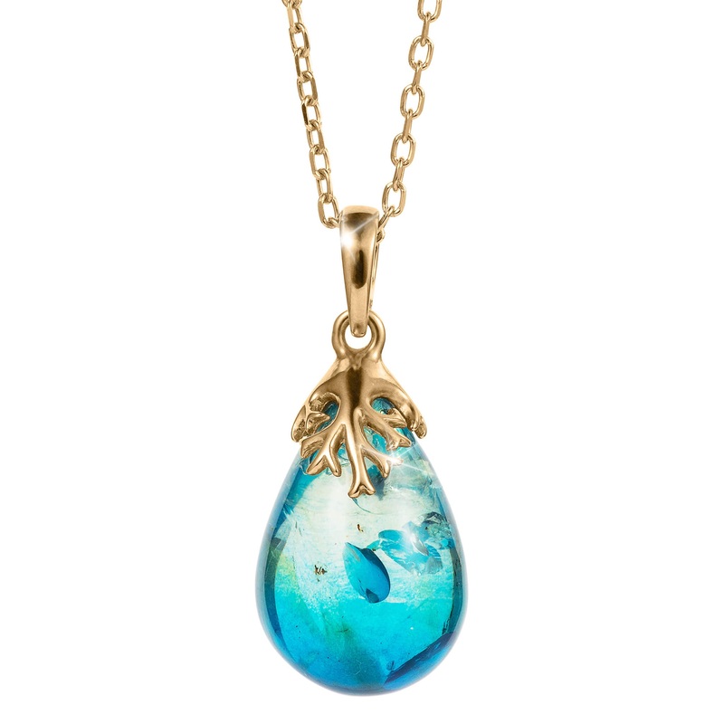 Amber Azure Pendant