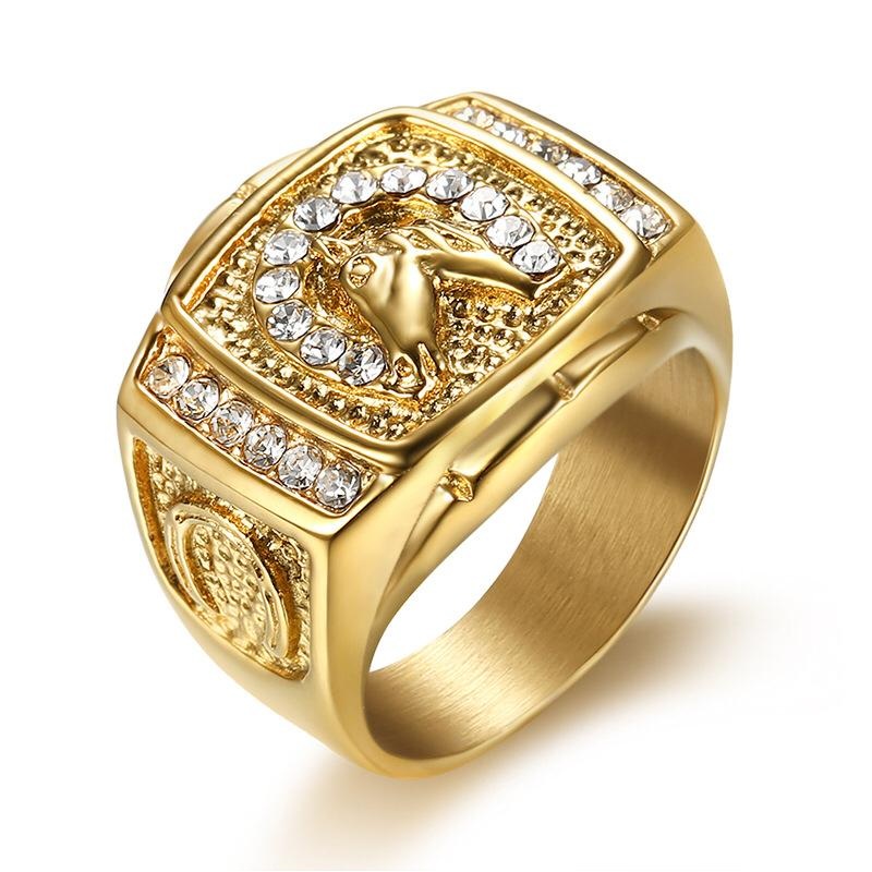 Big Daddy Horse Power Gold Ring 7