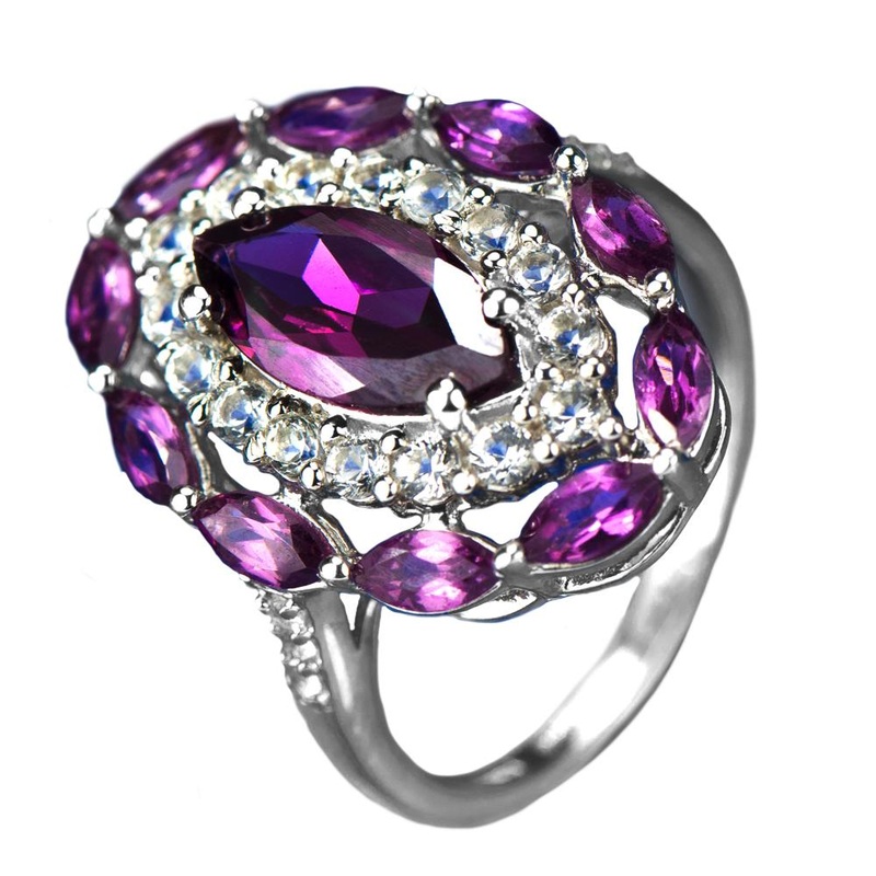 Rhodolite Rhapsody Ring 5