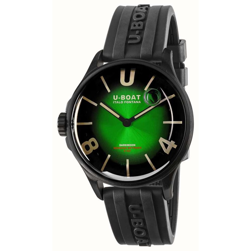 U-Boat Men's Watch Darkmoon 40 Green Black Soleil 9503/A