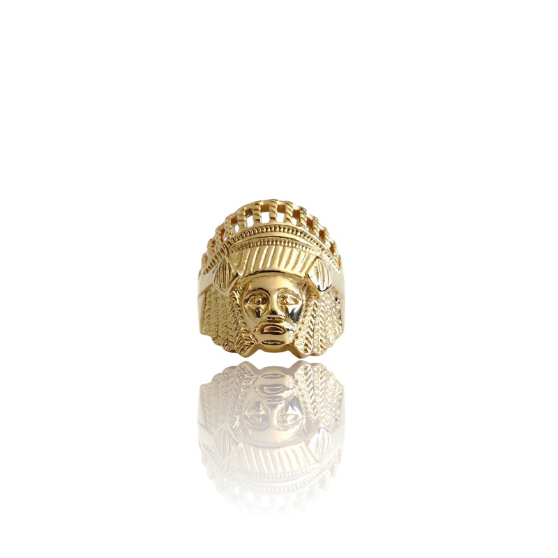 Big Daddy Retro Tibetan Gold Ring 8