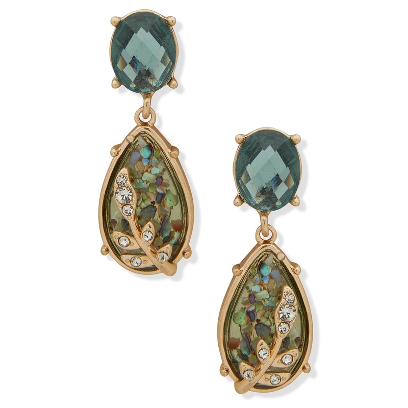 Lonna & Lilly 15G00458 Pierced Earring Blue-Green brass Pierced Earring