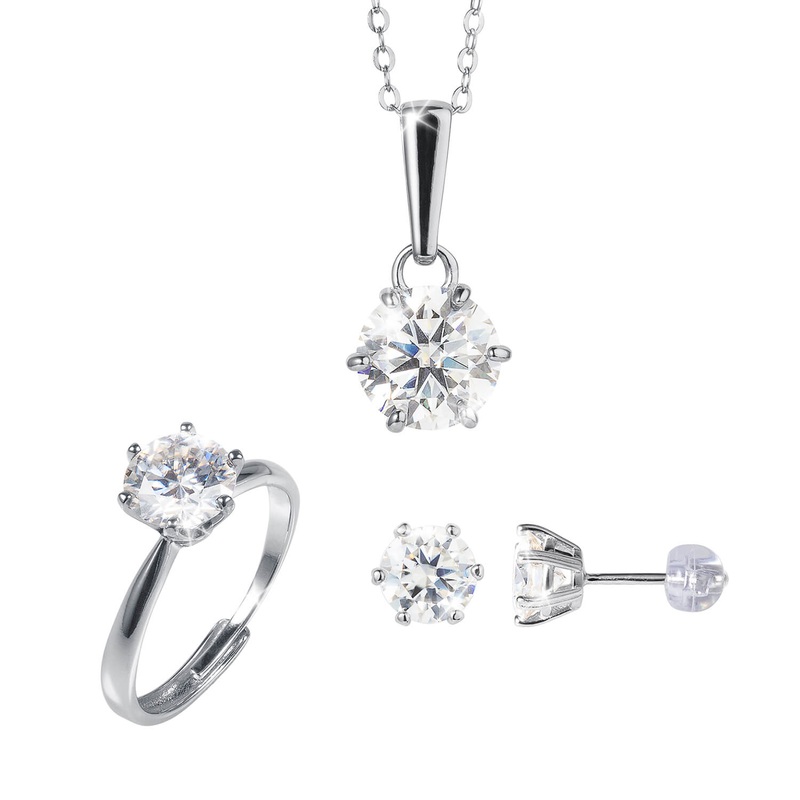 Stardust Moissanite Collection Adjustable 5-10