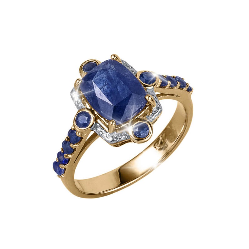 Summer Cocktail Sapphire Ladies Ring 6
