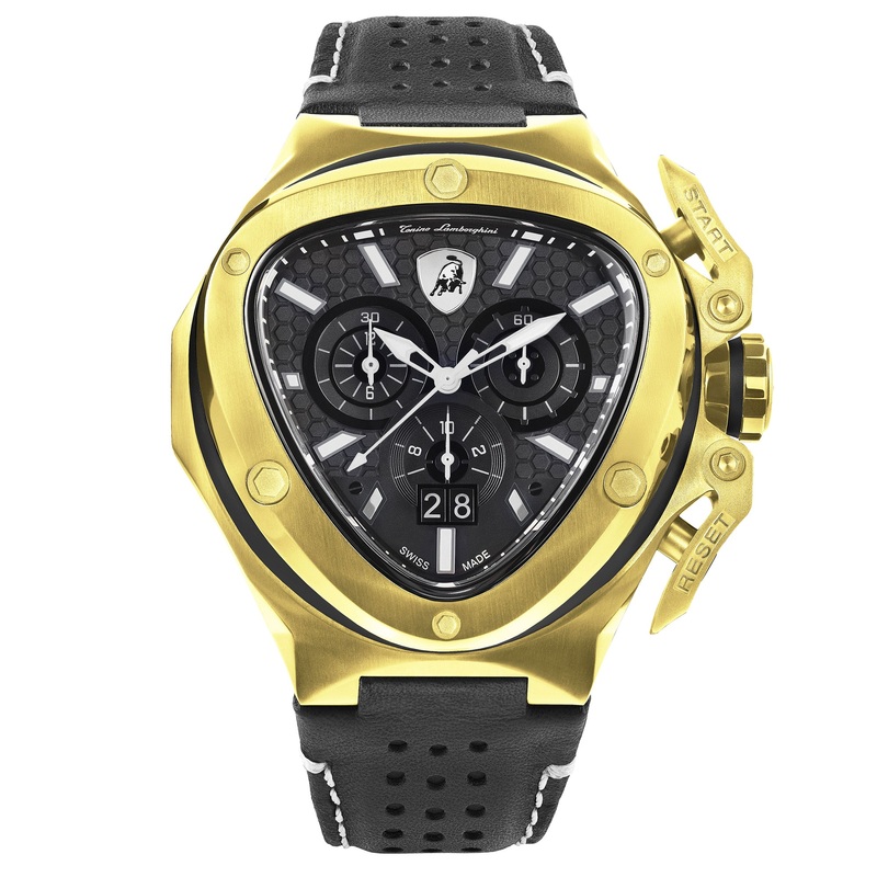 Tonino Lamborghini T9XD-YG Men's Black Spyder X Watch