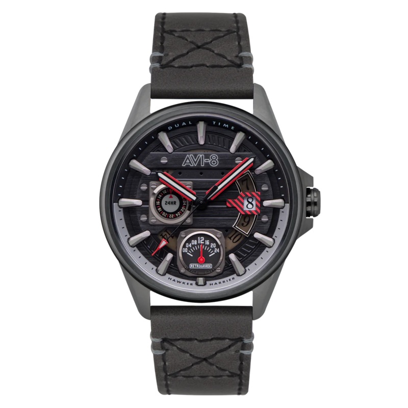 AVI-8 Hawker Harrier Farley Black Men's Watch AV-4098-04