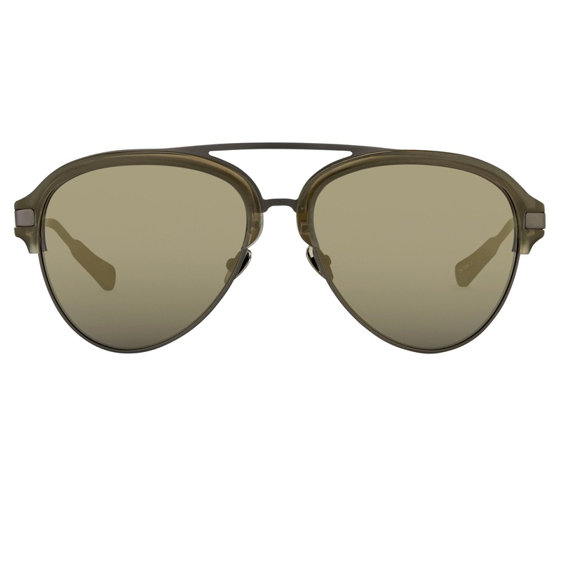 Kris Van Assche Sunglasses Grey and Gold