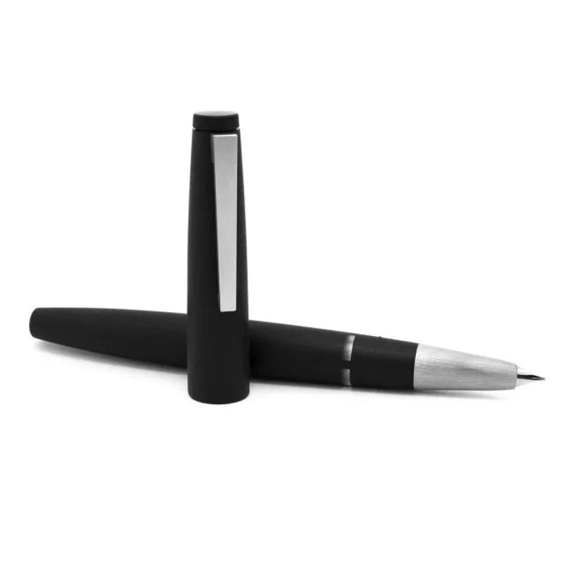 LAMY 001 2000 Black Fine Gold Nib Fountain Pen Black Fountain Pen Fine