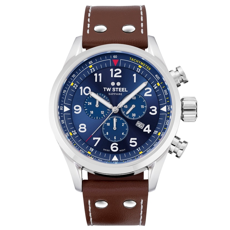 TW Steel Men's Brown Swiss Volante Watch SVS201