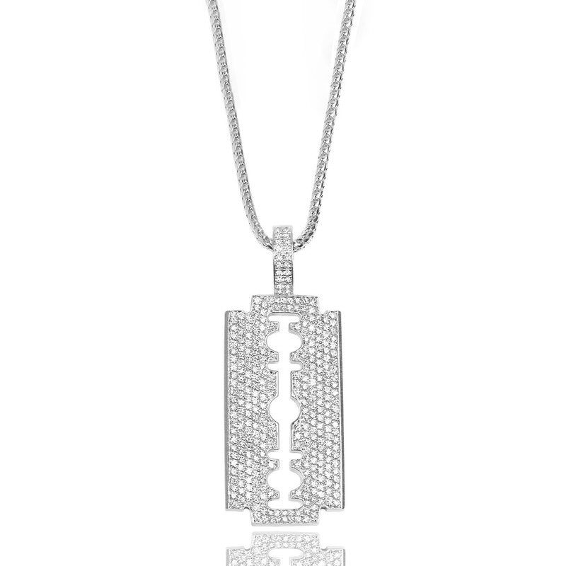 Big Daddy Diamond Iced Out Razor Pendant