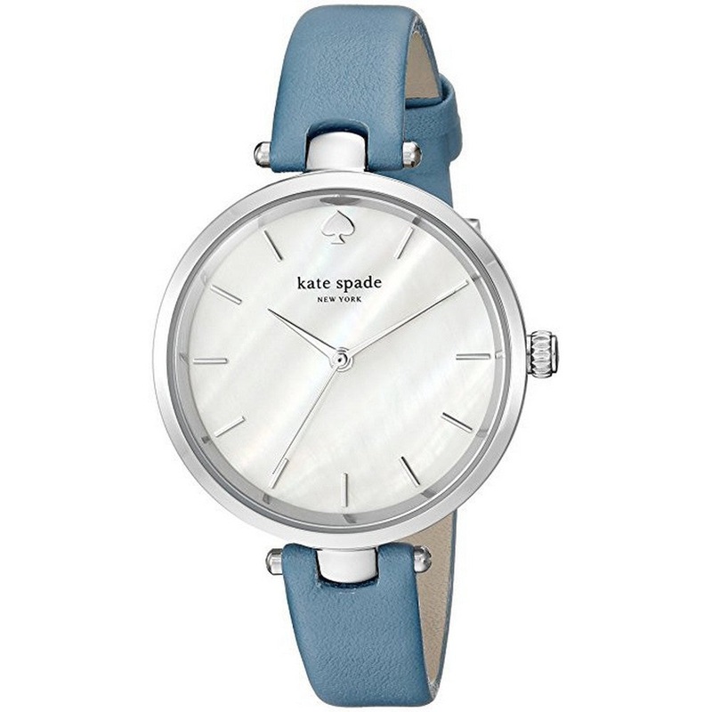KateSpade KSW1282 Mother Of Pearl Dial Blue Women's Watch 34 Nude Stainless Steel