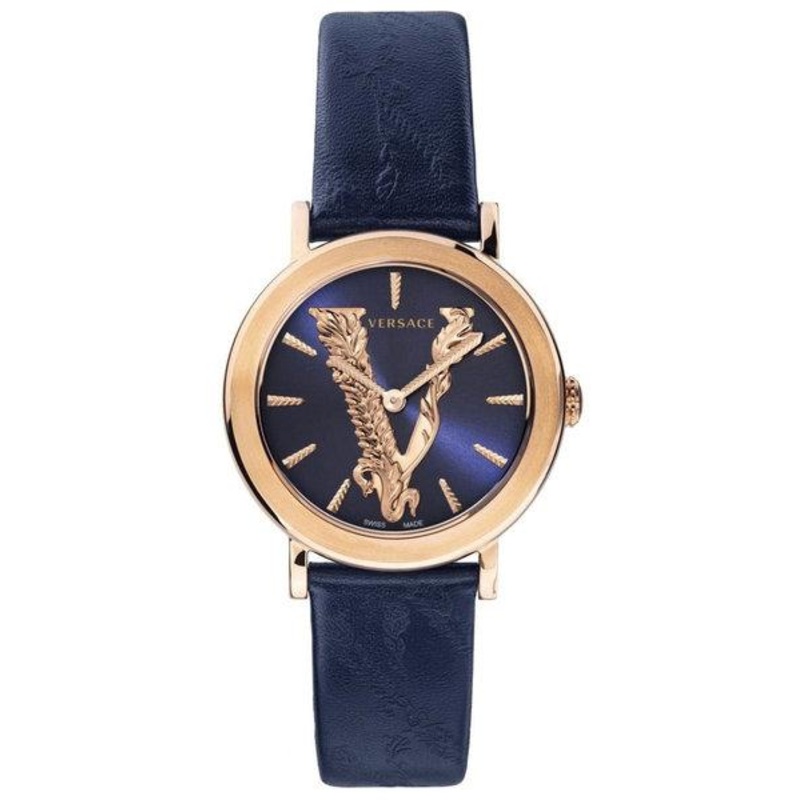 Versace Ladies Watch Virtus Blue IP Gold VERI00420