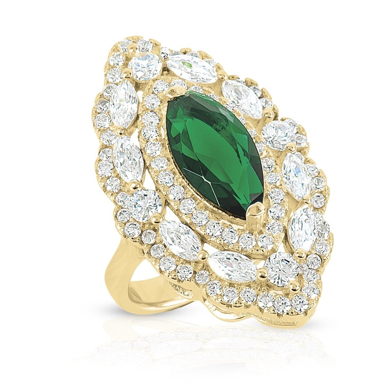 Ellis Marquis Cluster Ring 5