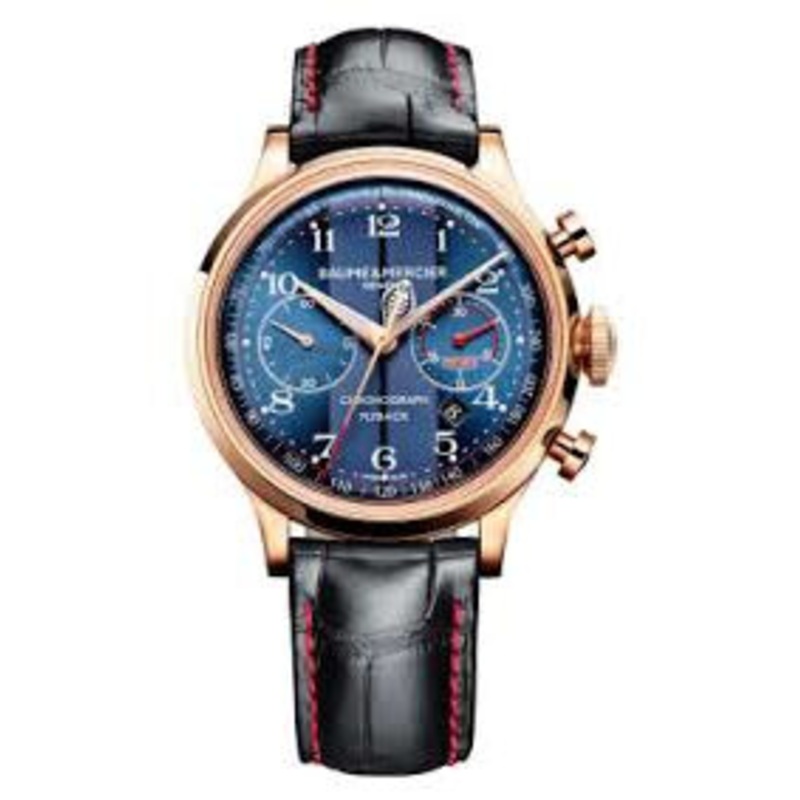 Baume et Mercier Capeland 18kt Rose Gold Chronograph Automatic Men's Watch 10233