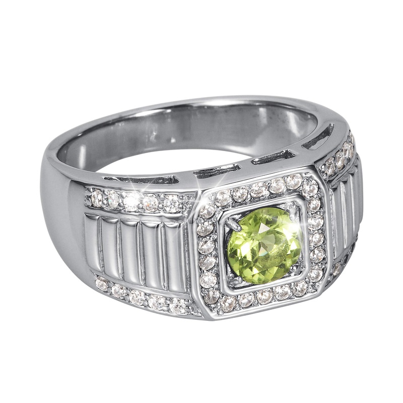 Peridot Horizon Men's Ring 9