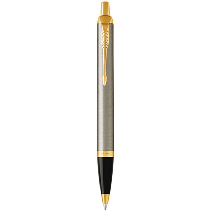Parker IM Brushed Stainless Steel GT Ballpoint Pen