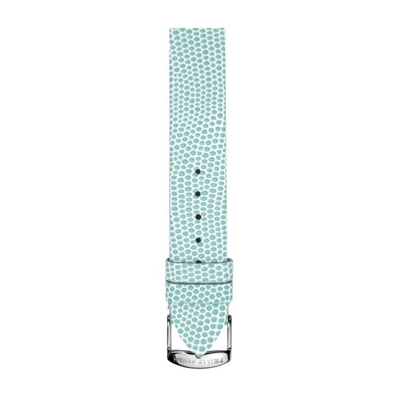 Turquoise Calf Lizard Print Strap - Model 2-CZTQBL
