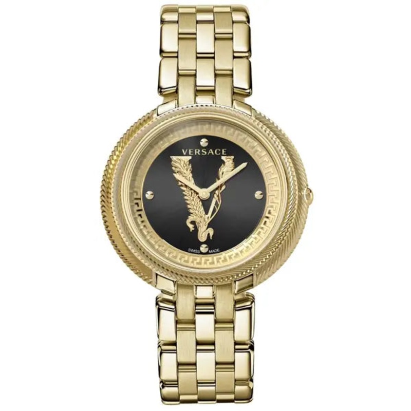 Versace Ladies Watch Thea 38mm Black Gold Bracelet VE2CA0723