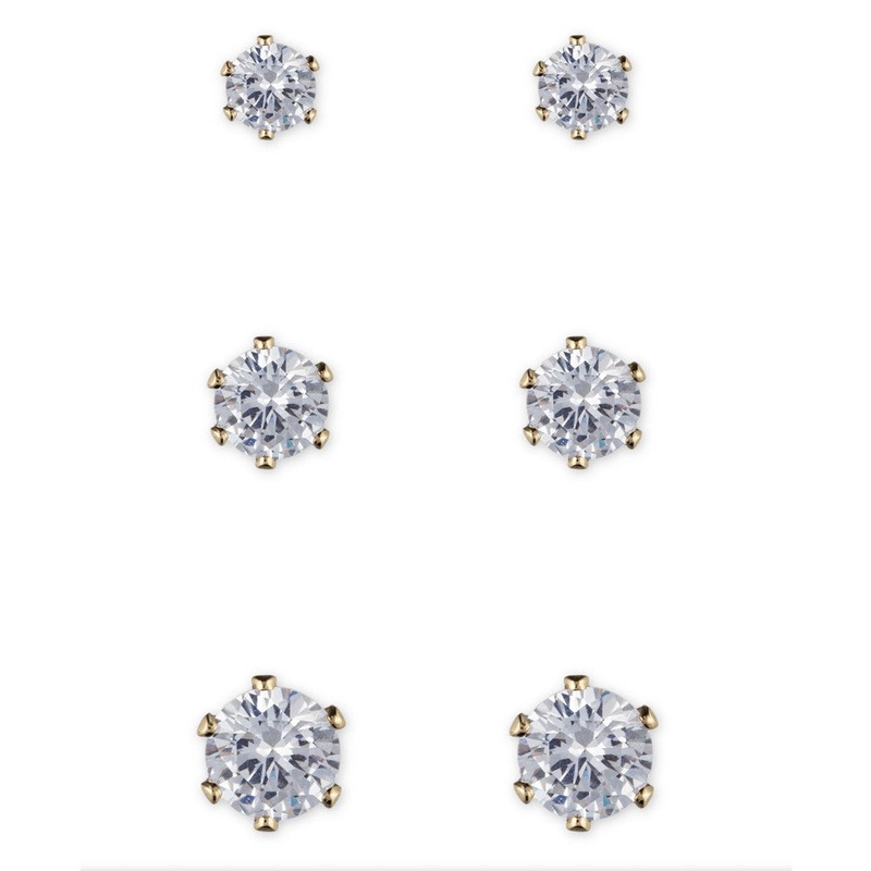Anne Klein Jewelry 60380173 PIERCED EARRING Gold TITANIUM PIERCED EARRING