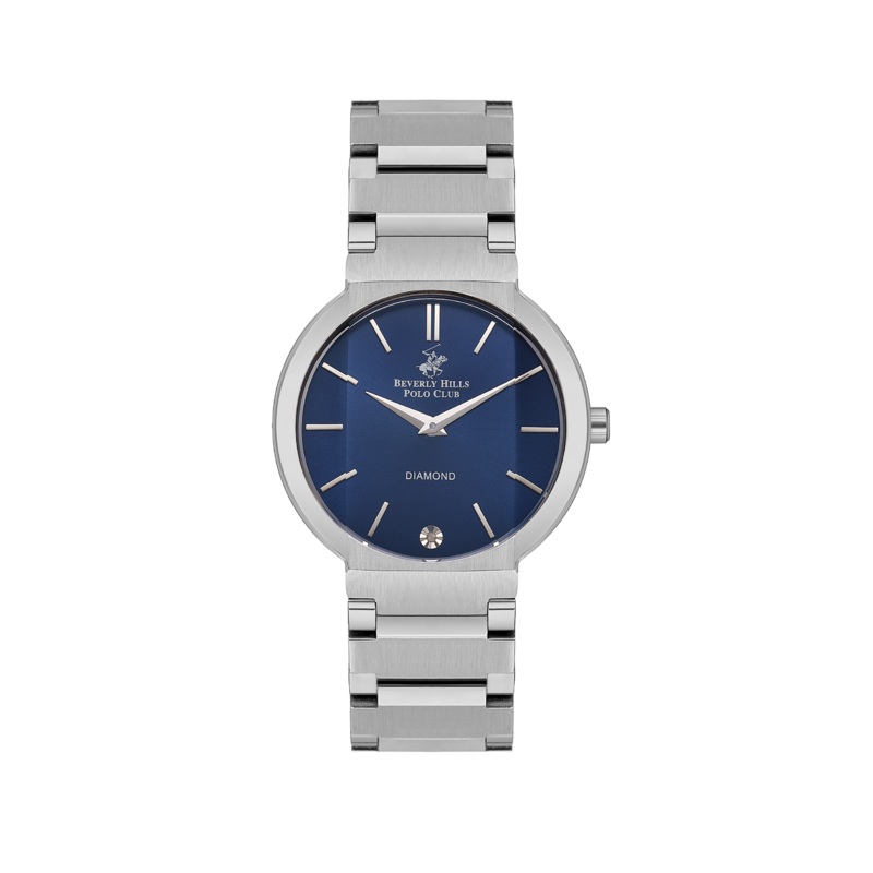 BEVERLY HILLS POLO CLUB Womens Stainless Steel Blue Dial Watch  BP3568X.390
