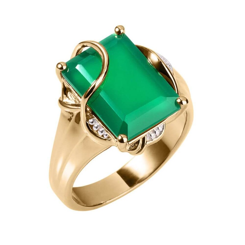 Entwined Onyx Ladies Ring 5