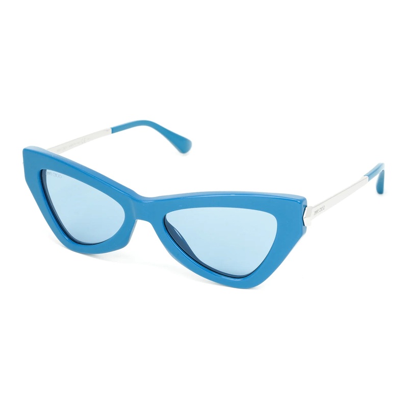 Jimmy Choo Women's Sunglasses Angular Cat Eye Blue DONNA/S MVU