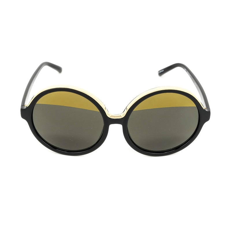 No. 21 Women's Sunglasses Round Black Yellow Gold N21S1C6SUN
