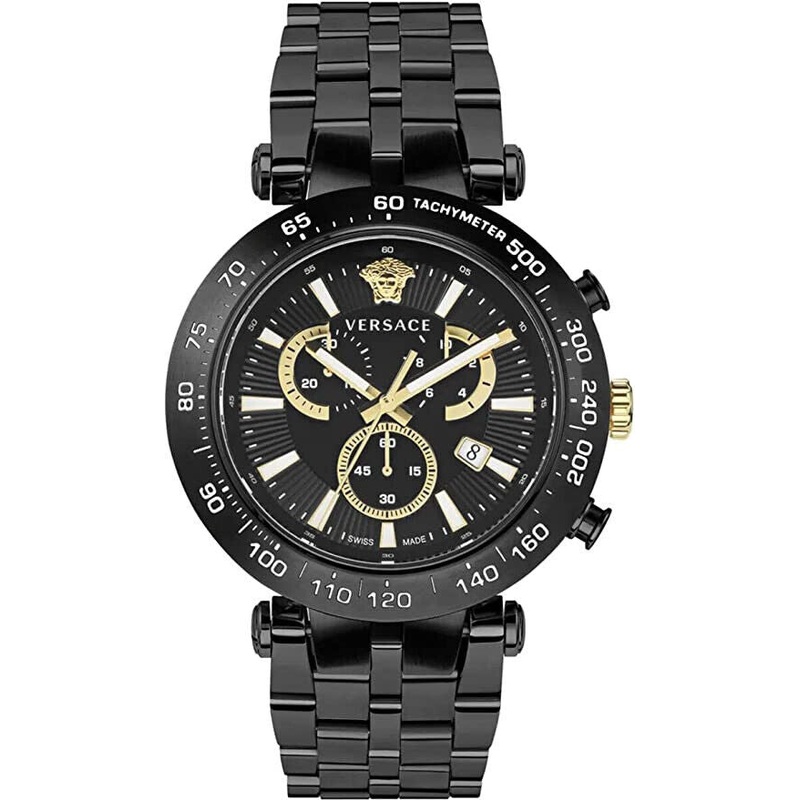Versace Men's Watch Bold Chrono 46mm Black Bracelet VEJB00722