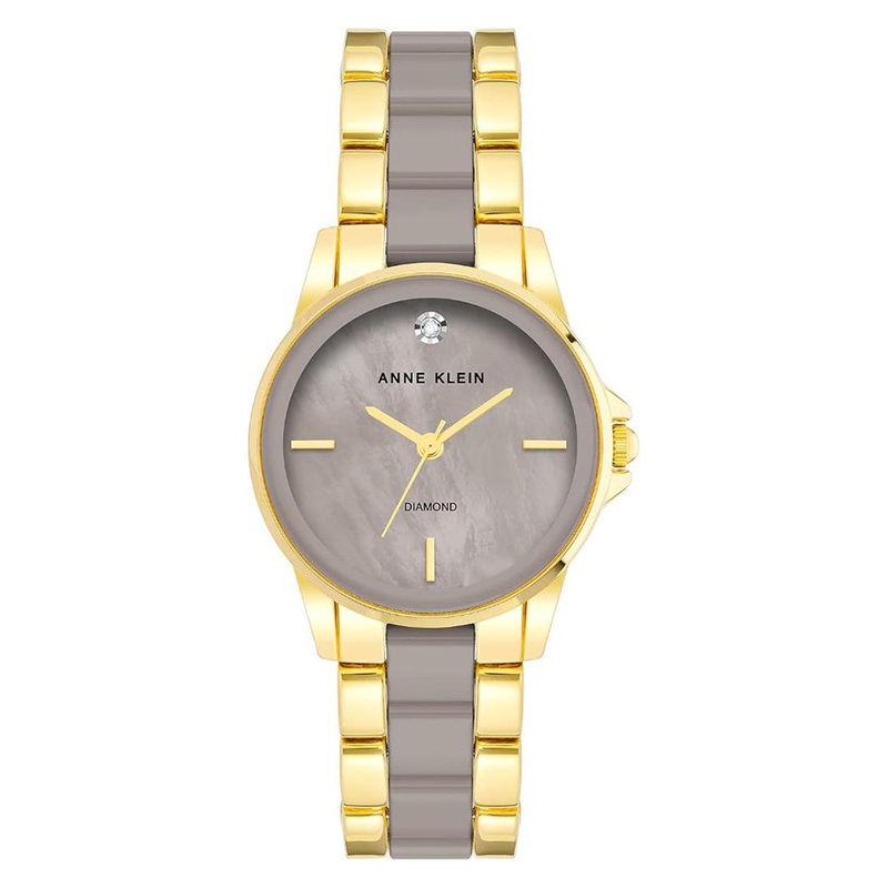 Anne Klein AK/4118TPGB Women's Watch 36 Brown Stainless Steel