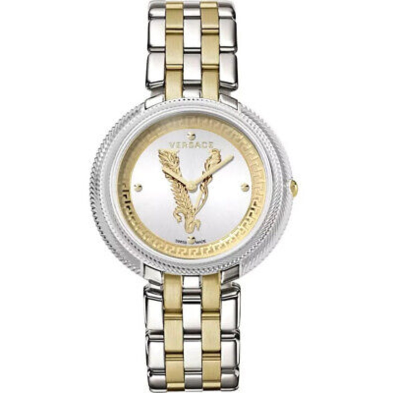 Versace Ladies Watch Thea 38mm White Two-Tone Bracelet VE2CA0623